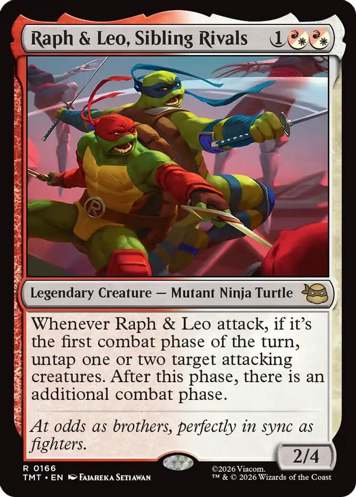 Raph & Leo, Sibling Rivals · 166 · Teenage Mutant Ninja Turtles · Foil