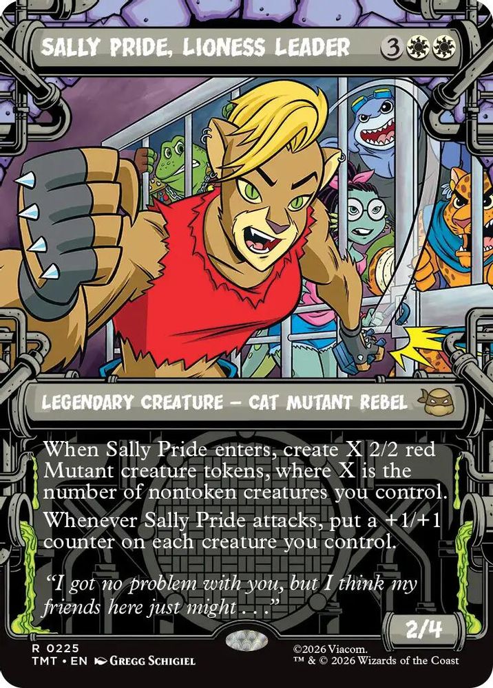 Sally Pride, Lioness Leader (Showcase) · 225 · TMT · Foil