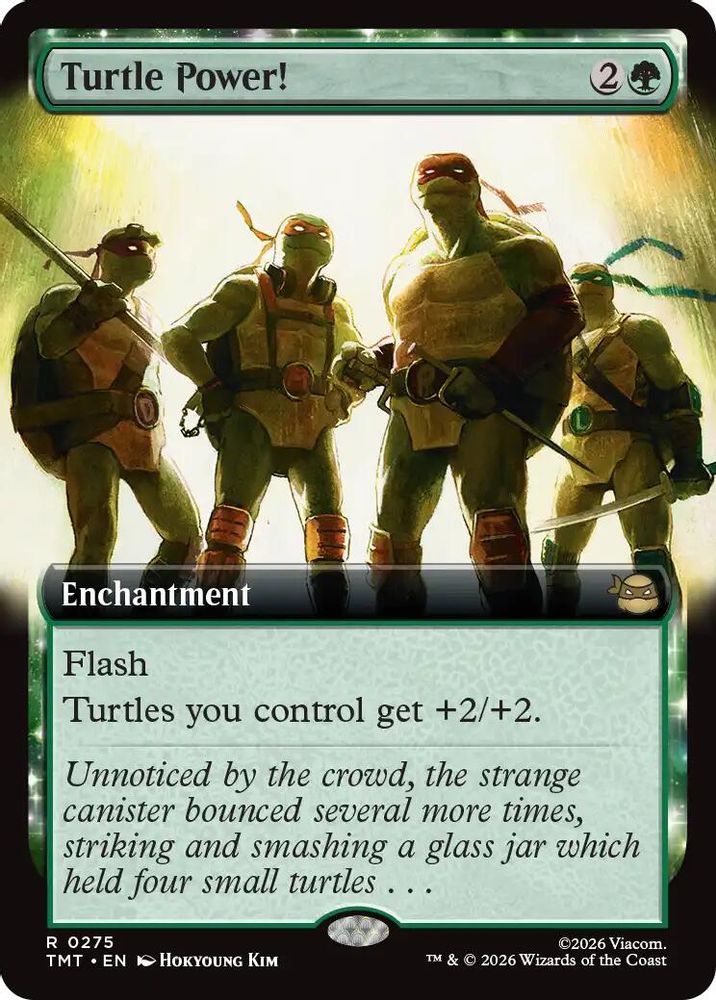 Turtle Power! (Extended Art) · 275 · Teenage Mutant Ninja Turtles · Non-foil