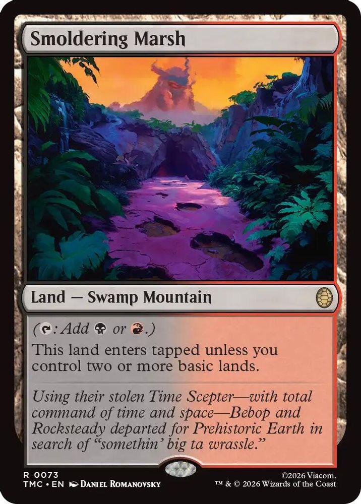 Smoldering Marsh · 73 · Commander: Teenage Mutant Ninja Turtles · Non-foil