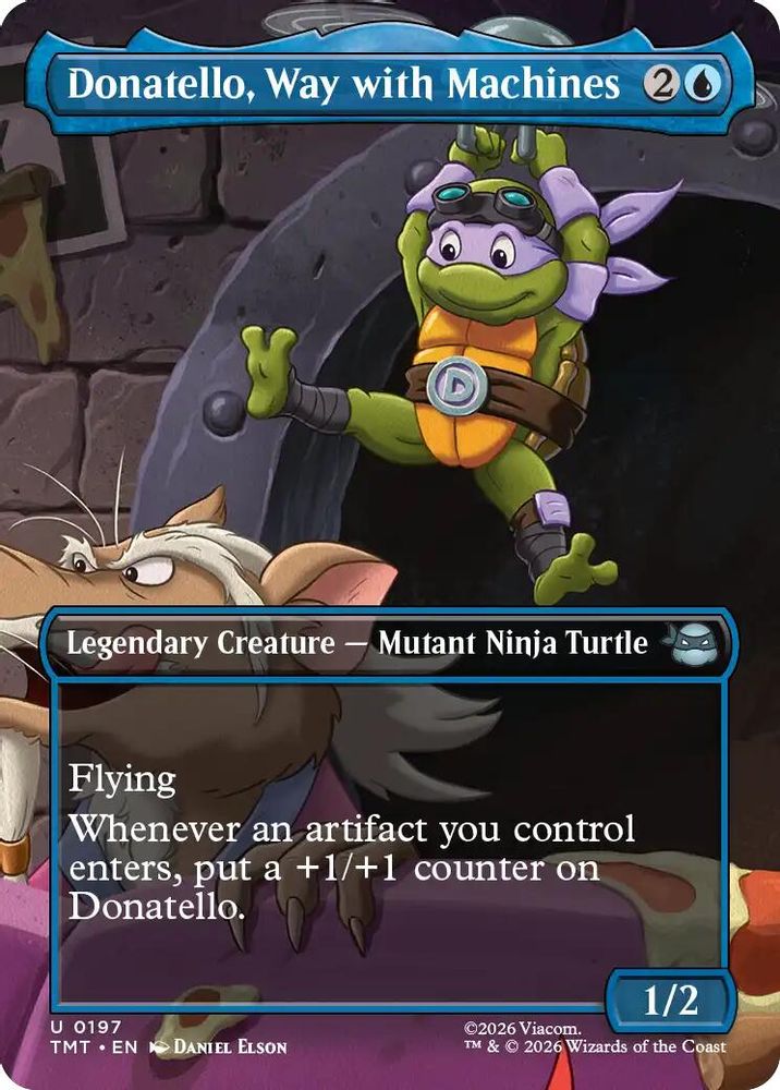 Donatello, Way with Machines (Borderless) · 197 · Teenage Mutant Ninja Turtles · Non-foil