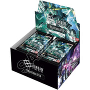 Bandai - Gundam Card Game: [GD04] Phantom Aria Booster Display - Black and teal Gundam Card Game Phantom Aria booster display box with revealing booster packs inside and vibrant sci-fi.