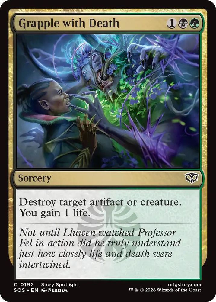 Grapple with Death · 192 · Secrets of Strixhaven · Non-foil