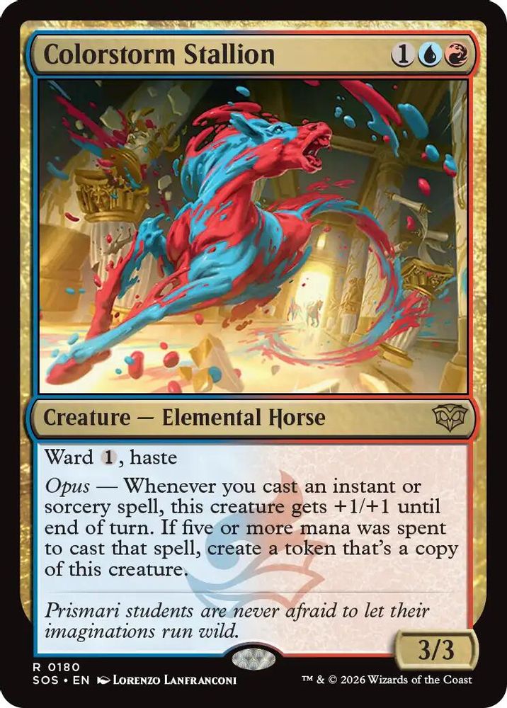 Colorstorm Stallion · 180 · Secrets of Strixhaven · Foil