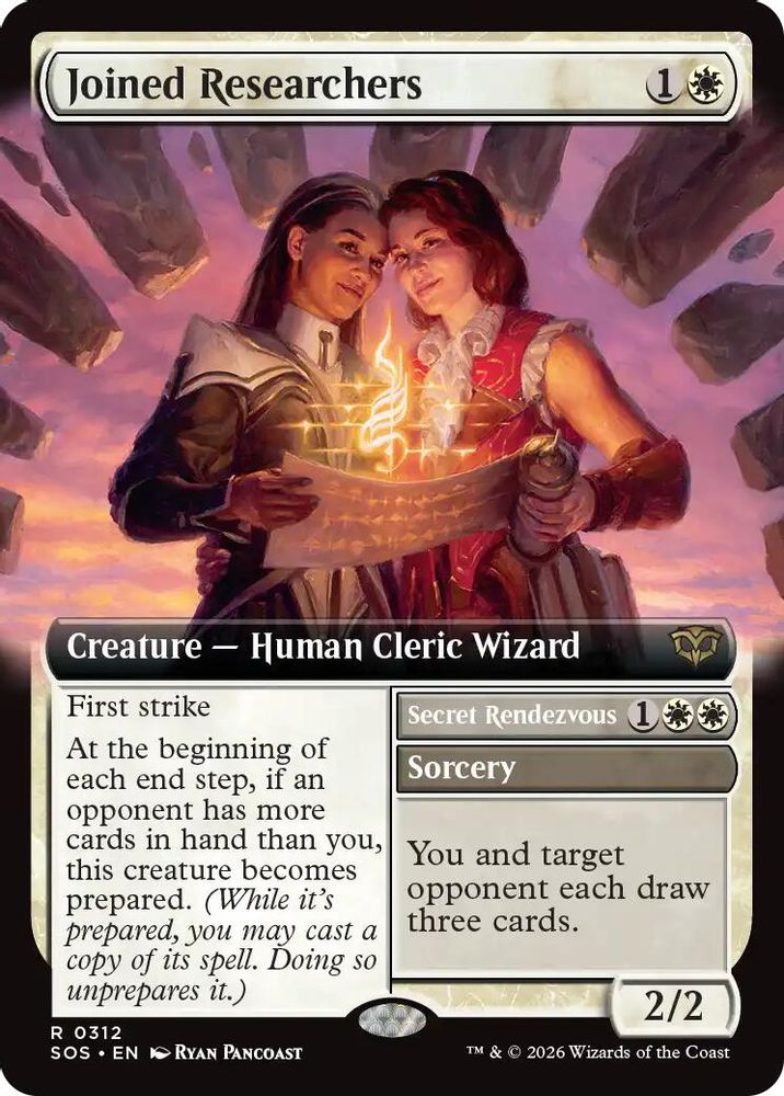 Joined Researchers (Extended Art) · 312 · Secrets of Strixhaven · Foil