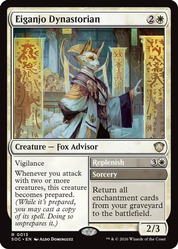 Eiganjo Dynastorian · 13 · Commander: Secrets of Strixhaven · Non-foil