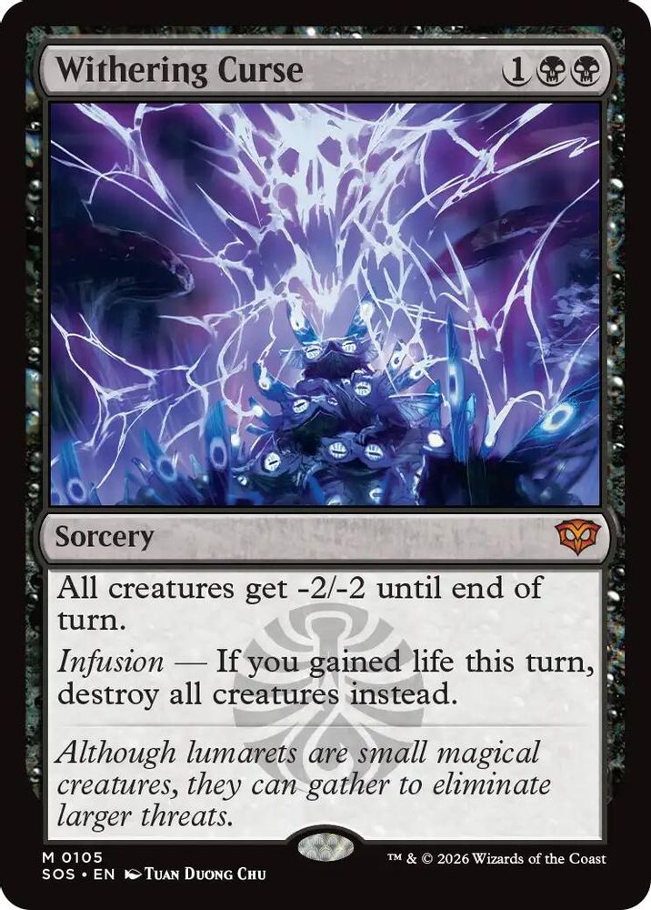 Withering Curse · 105 · Secrets of Strixhaven · Foil