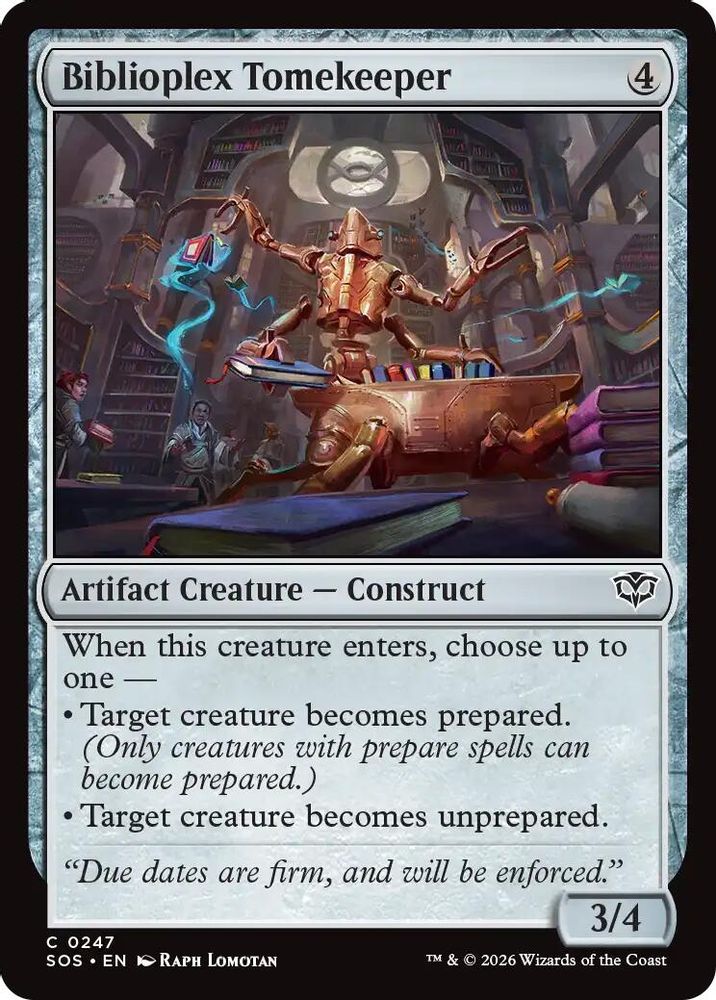 Biblioplex Tomekeeper · 247 · Secrets of Strixhaven · Foil