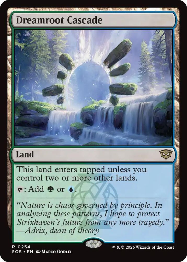 Dreamroot Cascade · 254 · Secrets of Strixhaven · Non-foil