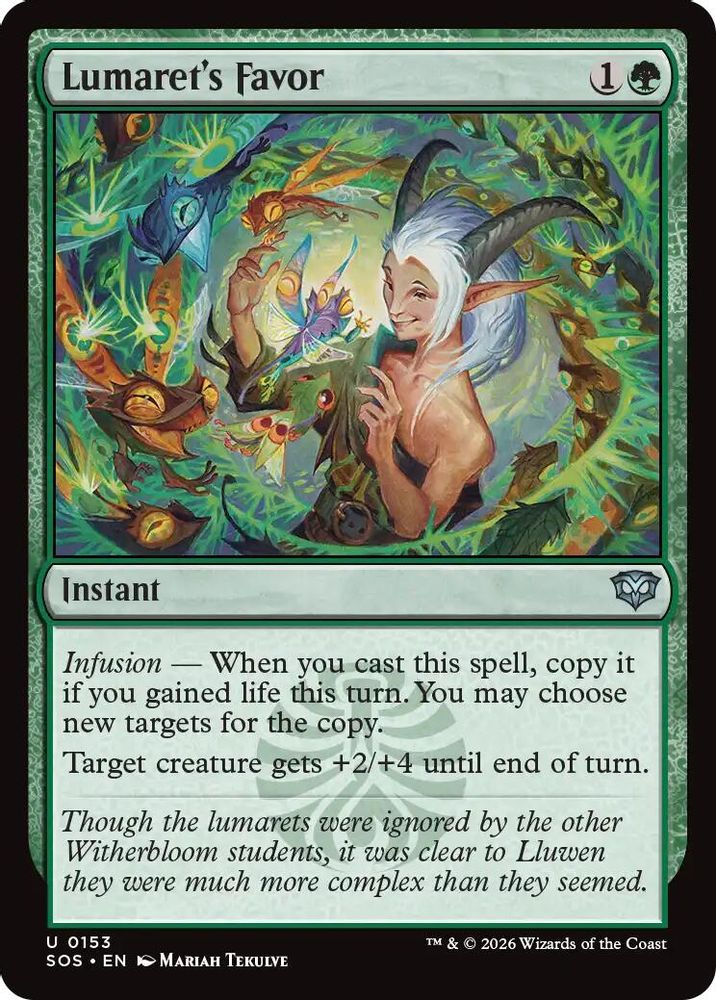 Lumaret's Favor · 153 · Secrets of Strixhaven · Foil