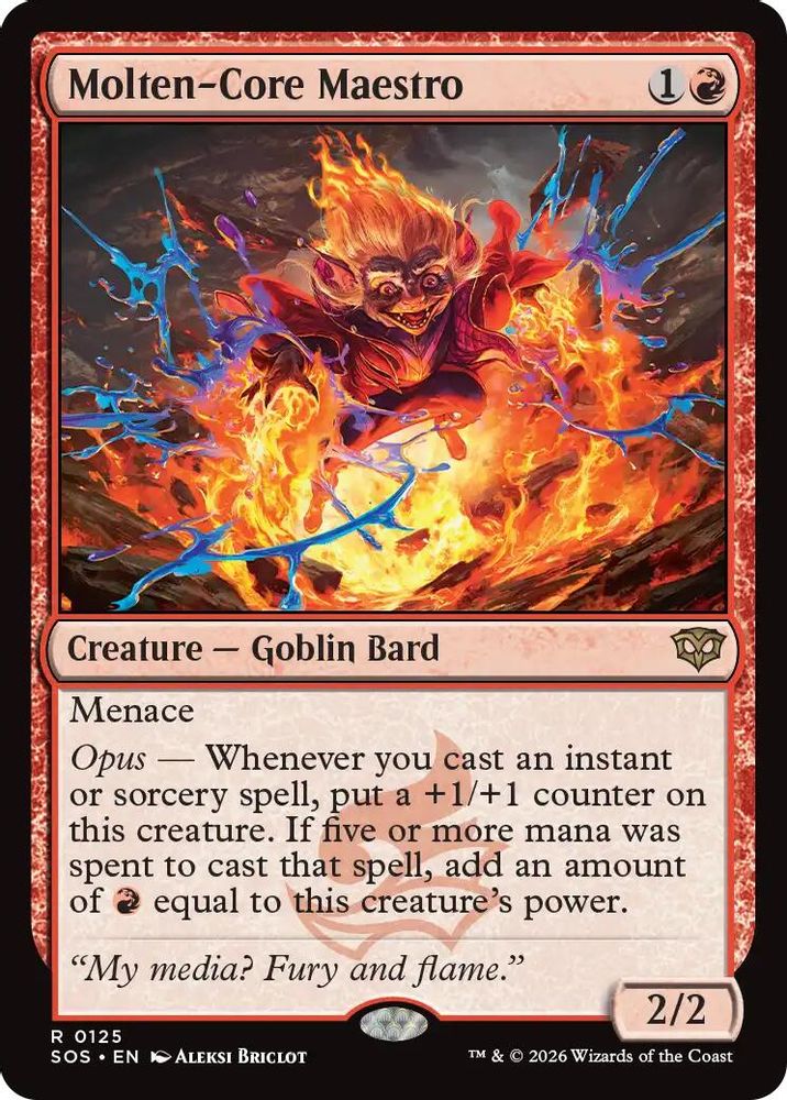 Molten-Core Maestro · 125 · Secrets of Strixhaven · Non-foil