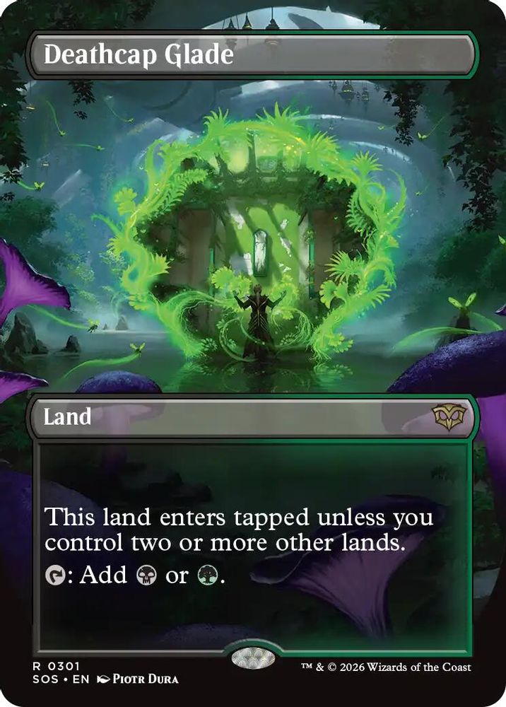Deathcap Glade (Borderless) · 301 · Secrets of Strixhaven · Non-foil
