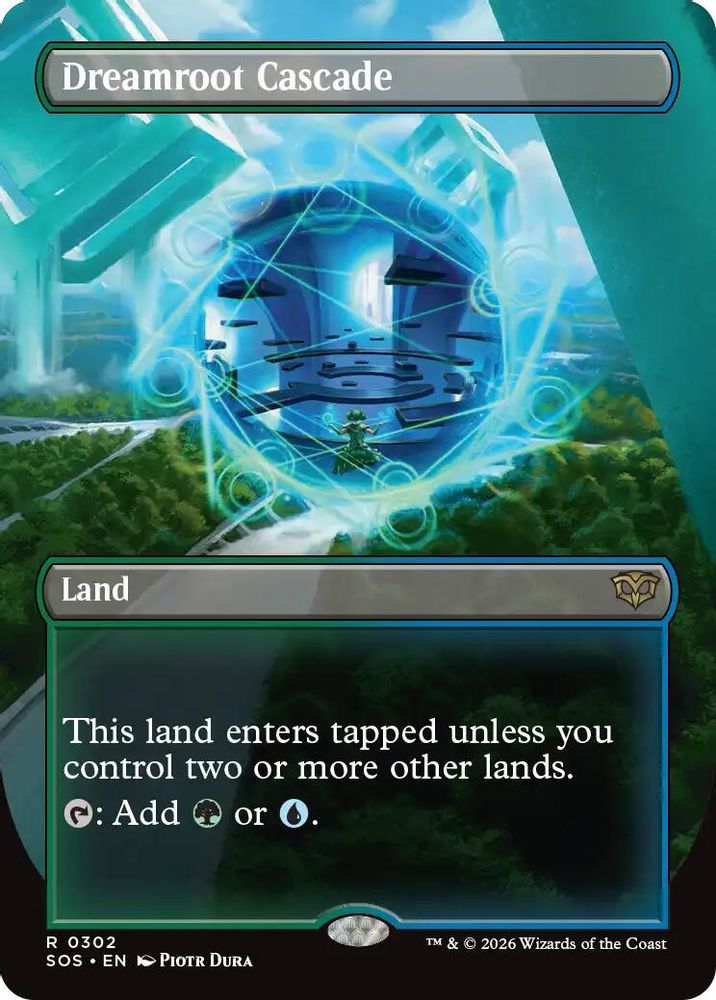 Dreamroot Cascade (Borderless) · 302 · Secrets of Strixhaven · Foil