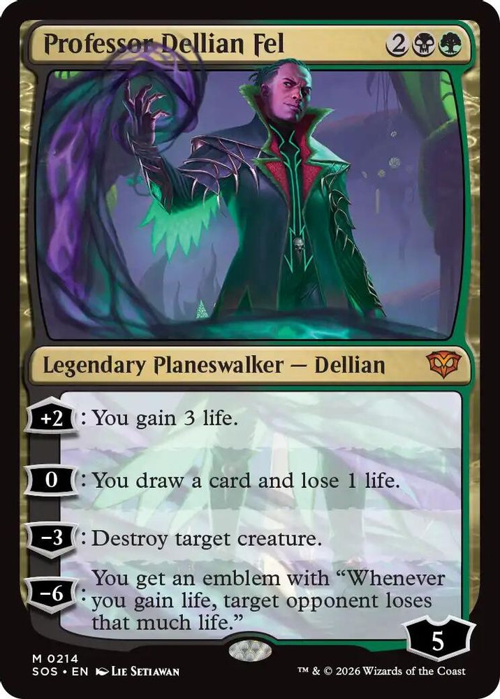 Professor Dellian Fel · 214 · Secrets of Strixhaven · Foil