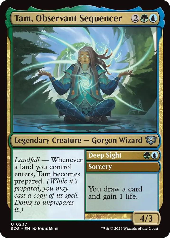 Tam, Observant Sequencer · 237 · Secrets of Strixhaven · Foil
