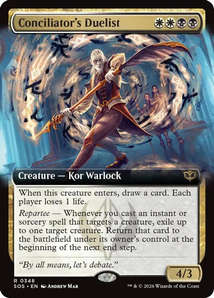 Conciliator's Duelist (Extended Art) · 348 · Secrets of Strixhaven · Foil