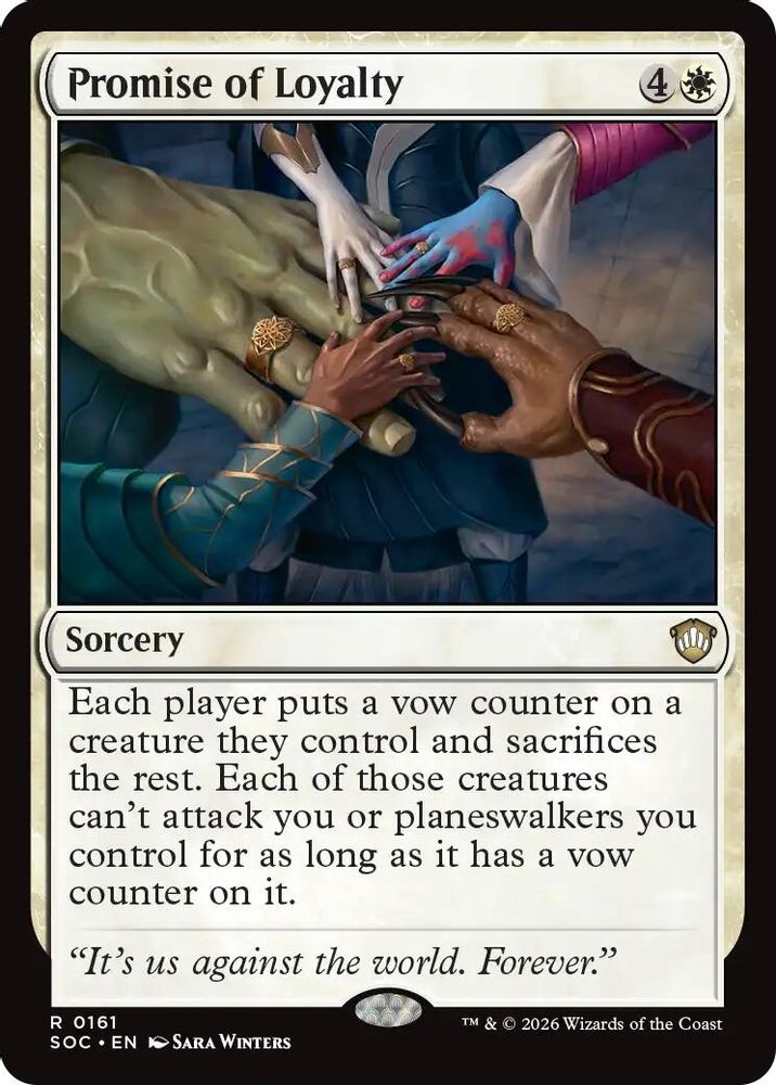 Promise of Loyalty · 161 · Commander: Secrets of Strixhaven · Non-foil