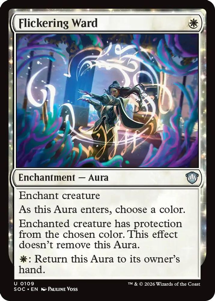 Flickering Ward · 109 · Commander: Secrets of Strixhaven · Non-foil