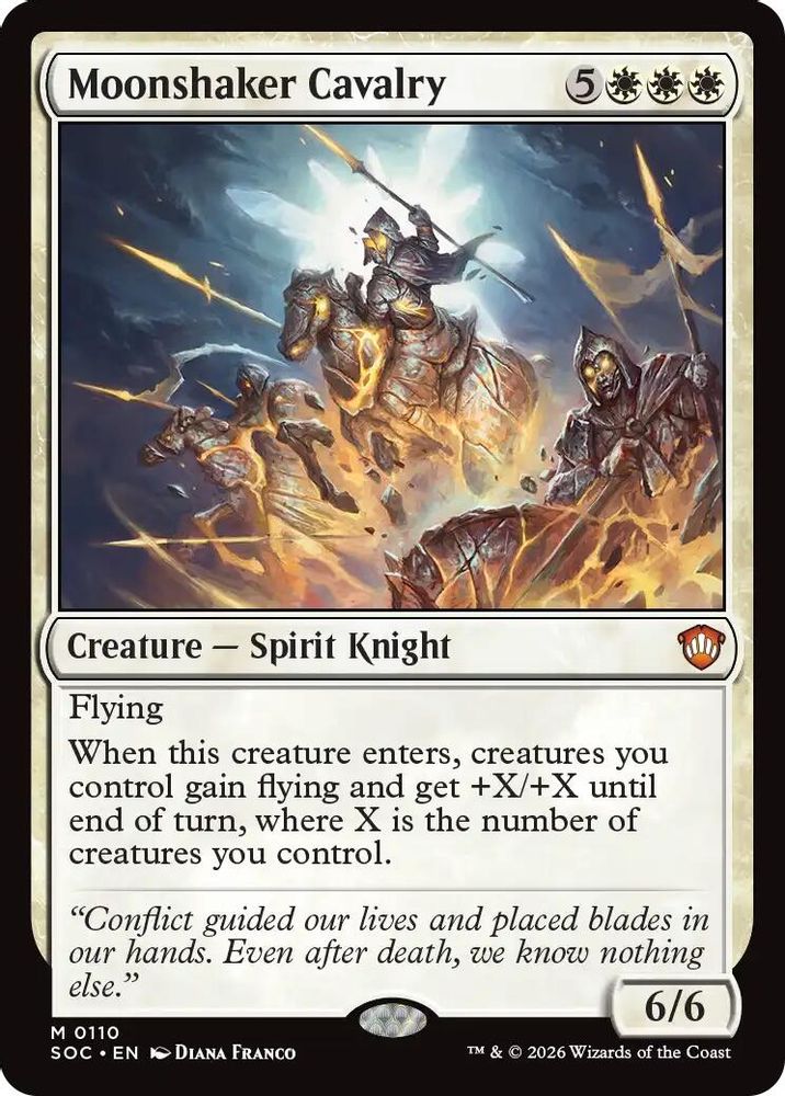 Moonshaker Cavalry · 110 · Commander: Secrets of Strixhaven · Non-foil