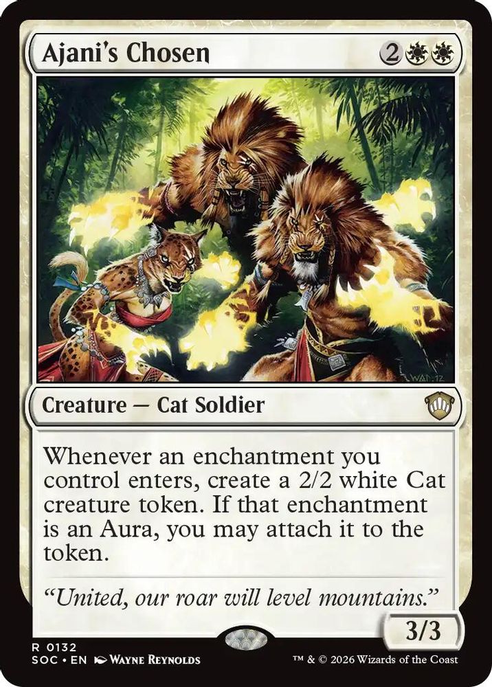 Ajani's Chosen · 132 · Commander: Secrets of Strixhaven · Non-foil
