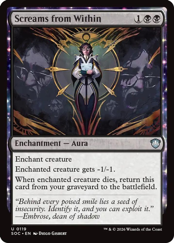 Screams from Within · 119 · Commander: Secrets of Strixhaven · Non-foil