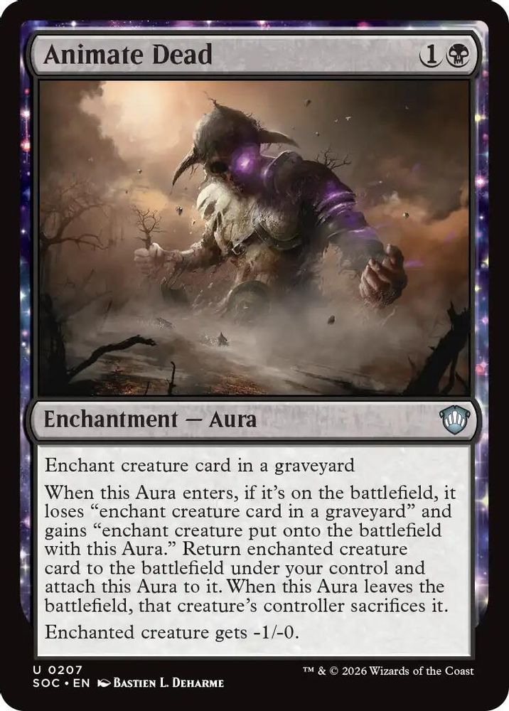 Animate Dead · 207 · Commander: Secrets of Strixhaven · Non-foil