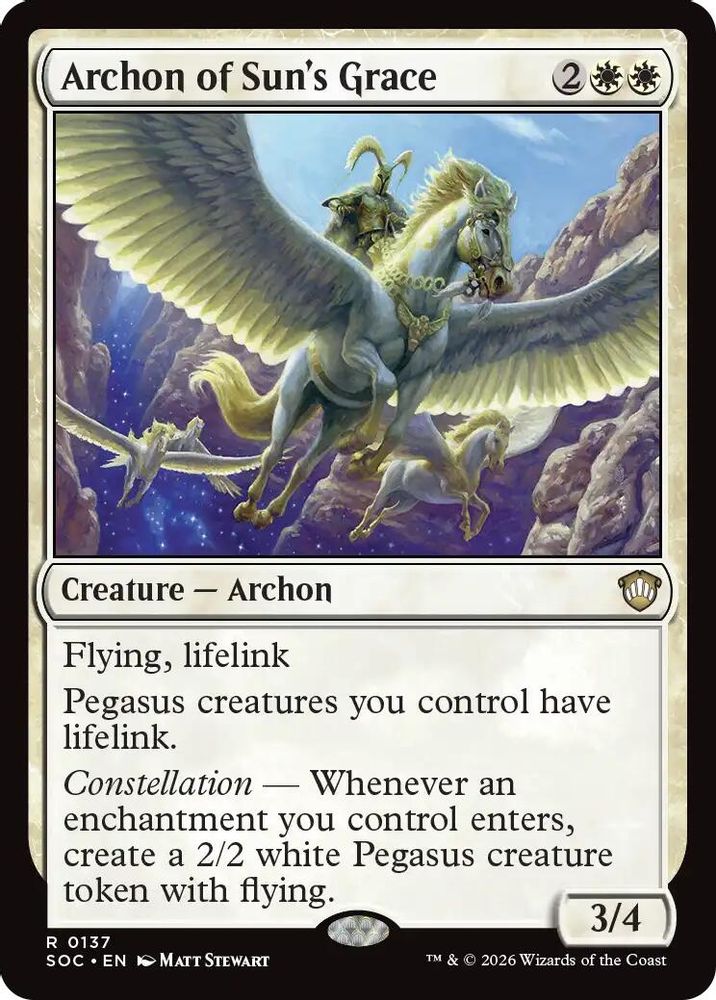 Archon of Sun's Grace · 137 · Commander: Secrets of Strixhaven · Non-foil