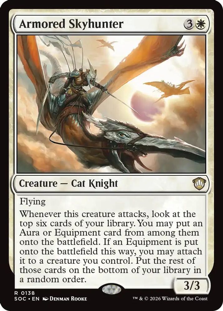 Armored Skyhunter · 138 · Commander: Secrets of Strixhaven · Non-foil