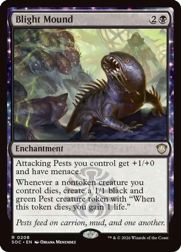 Blight Mound · 208 · Commander: Secrets of Strixhaven · Non-foil