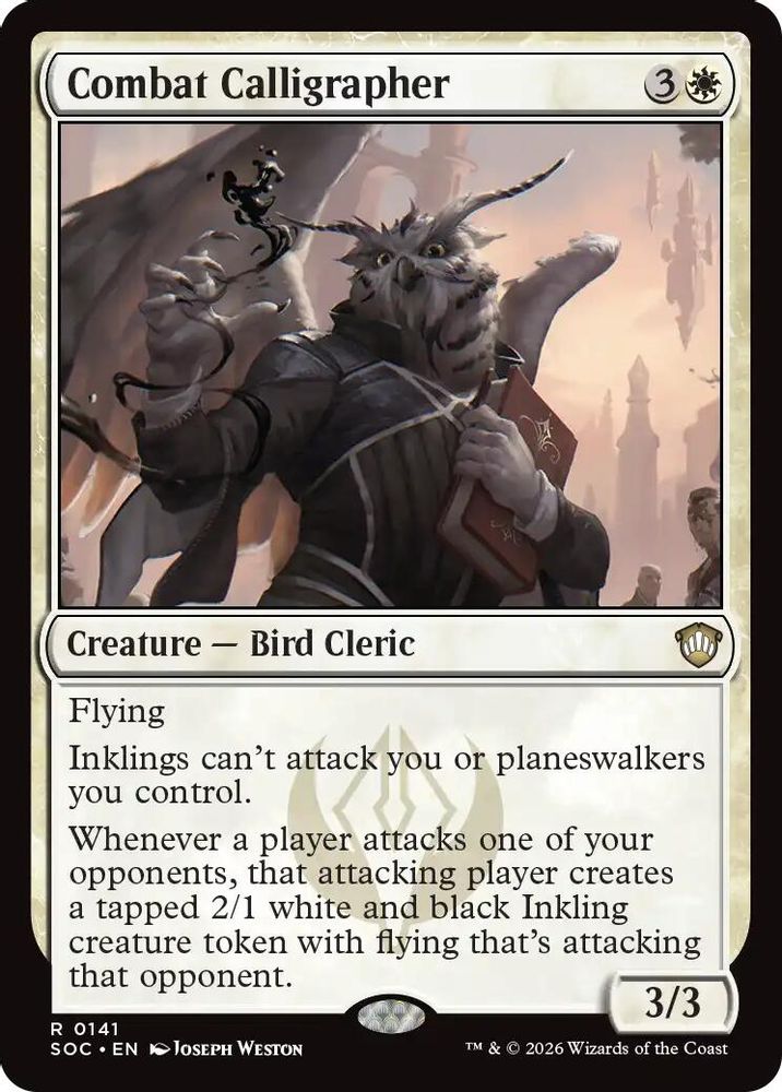 Combat Calligrapher · 141 · Commander: Secrets of Strixhaven · Non-foil