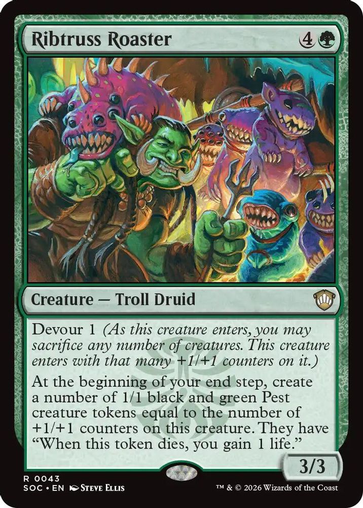 Ribtruss Roaster · 43 · Commander: Secrets of Strixhaven · Non-foil