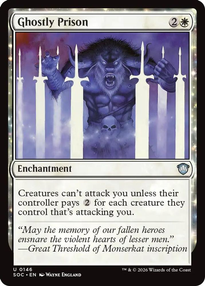 Ghostly Prison · 146 · Commander: Secrets of Strixhaven · Non-foil