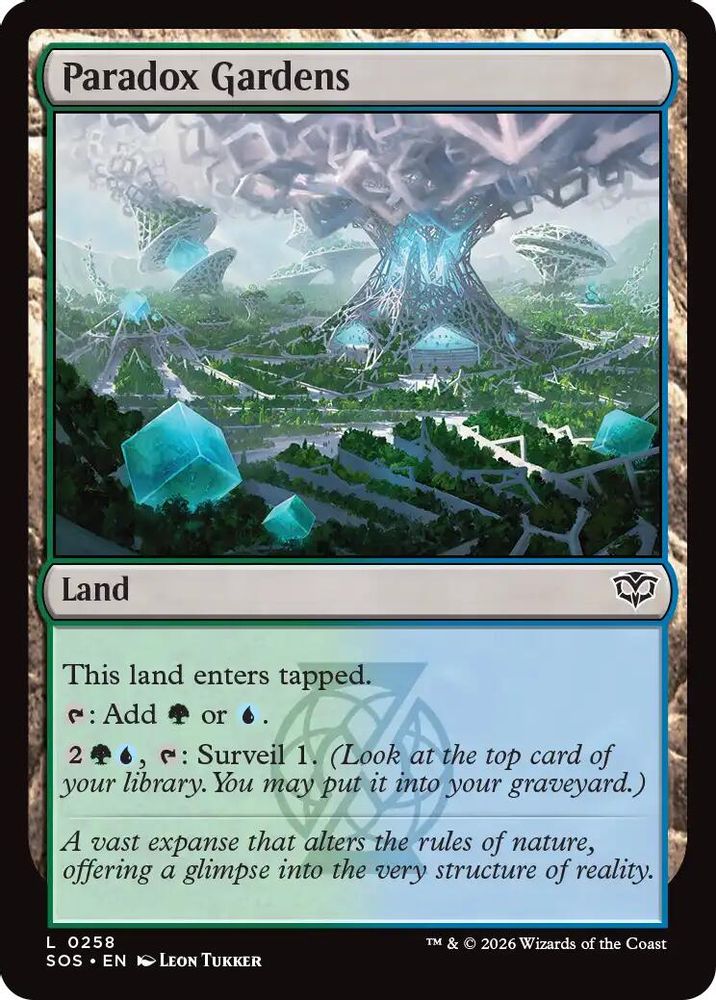 Paradox Gardens · 258 · Secrets of Strixhaven · Foil