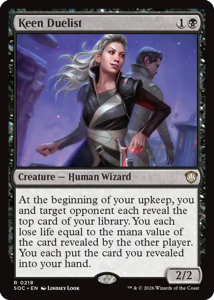 Keen Duelist · 218 · Commander: Secrets of Strixhaven · Non-foil