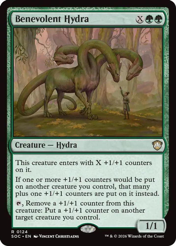 Benevolent Hydra · 124 · Commander: Secrets of Strixhaven · Non-foil