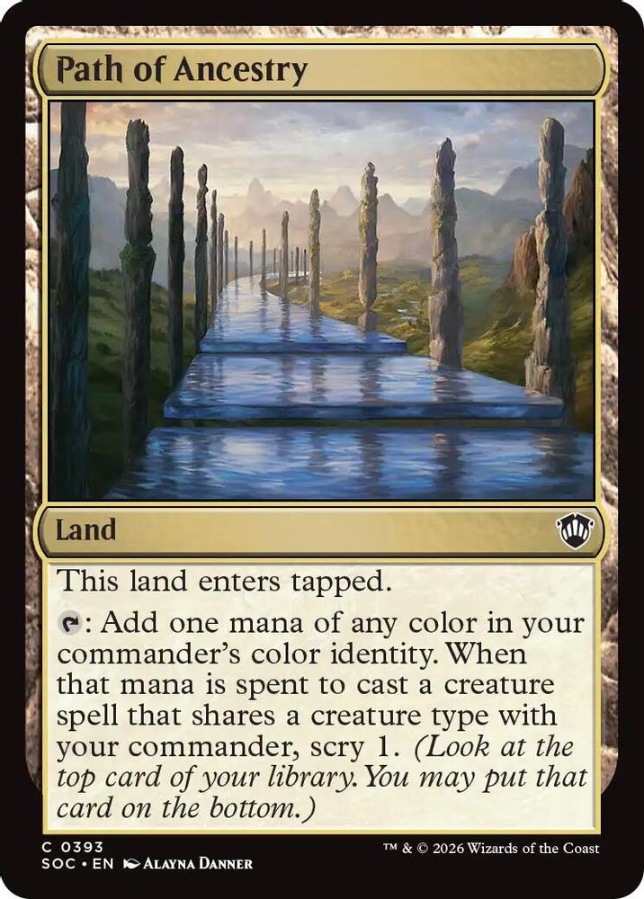 Path of Ancestry · 393 · Commander: Secrets of Strixhaven · Non-foil