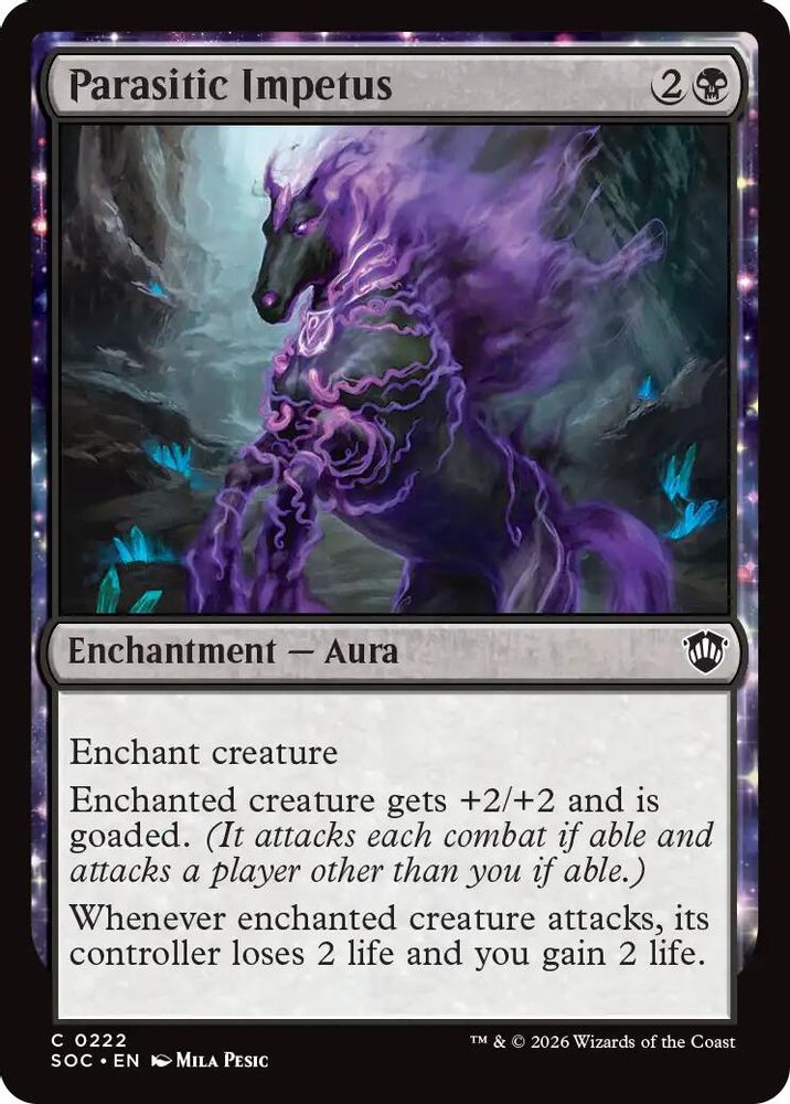 Parasitic Impetus · 222 · Commander: Secrets of Strixhaven · Non-foil
