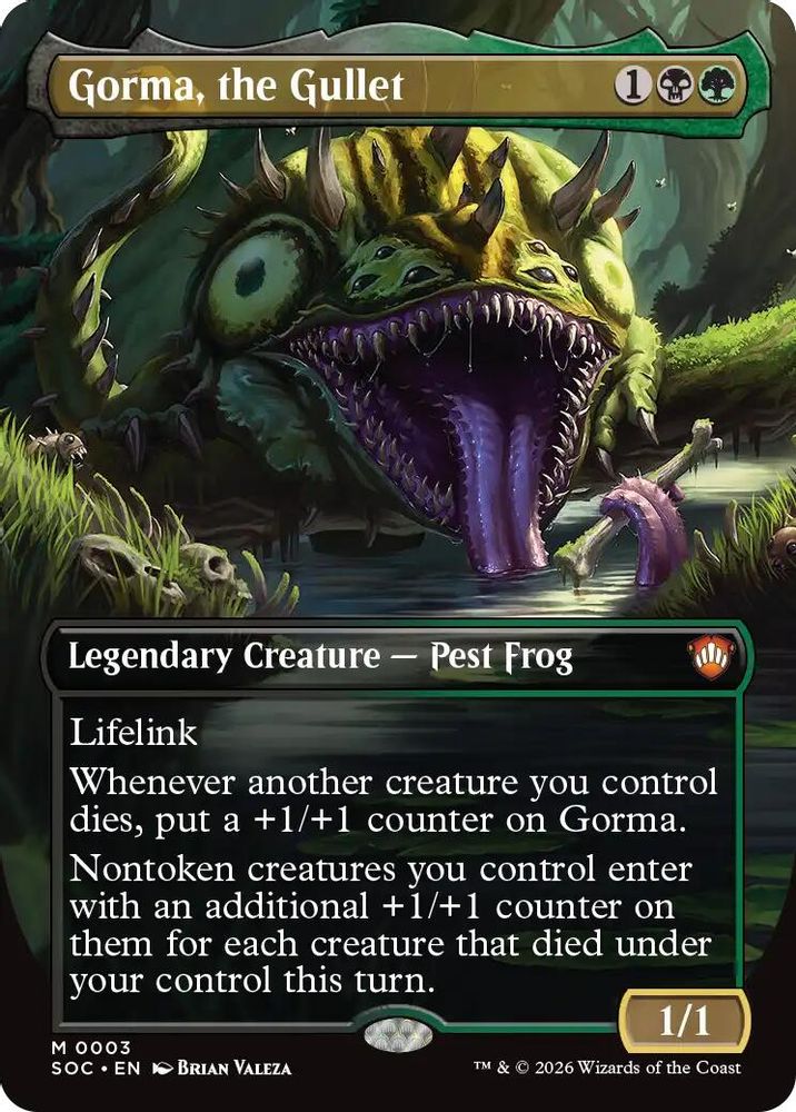 Gorma, the Gullet (Borderless) · 3 · Commander: Secrets of Strixhaven · Non-foil