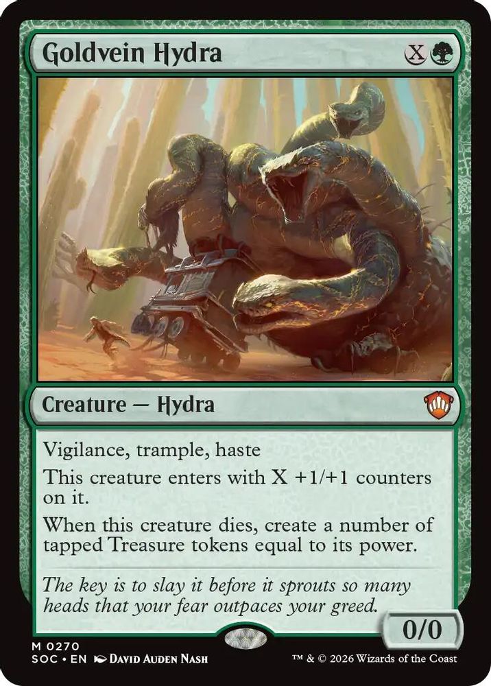 Goldvein Hydra · 270 · Commander: Secrets of Strixhaven · Non-foil