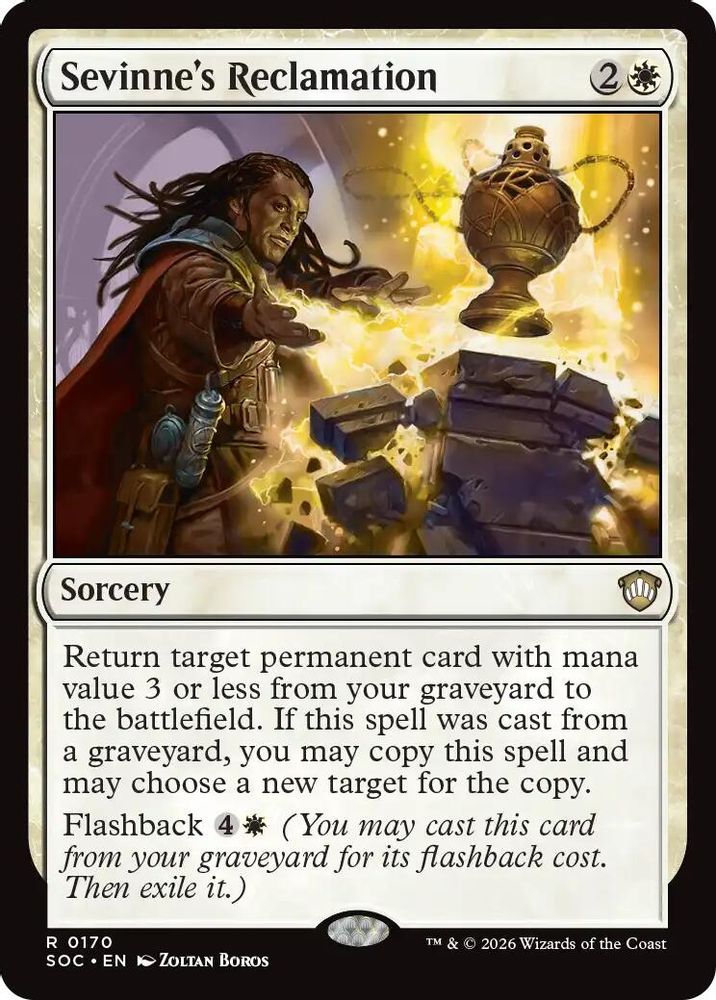 Sevinne's Reclamation · 170 · Commander: Secrets of Strixhaven · Non-foil