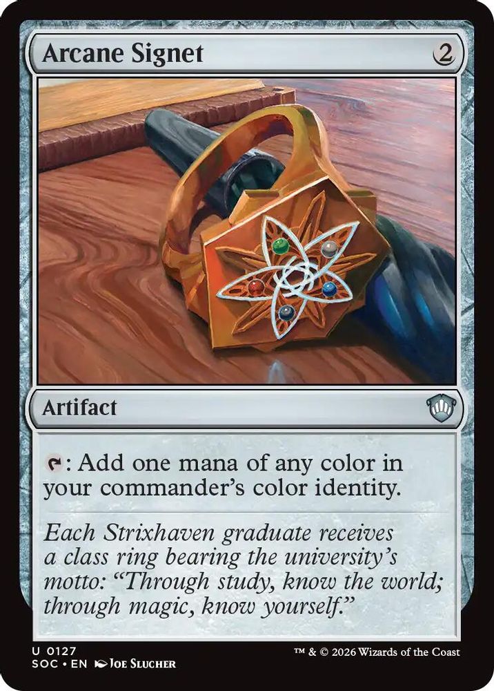 Arcane Signet · 127 · Commander: Secrets of Strixhaven · Non-foil
