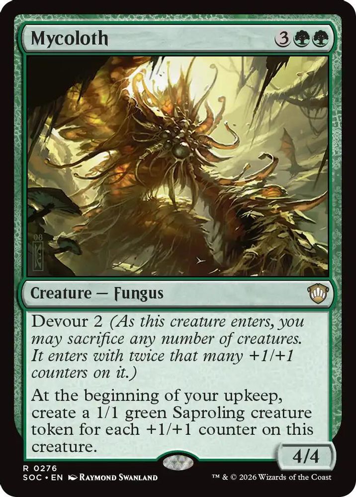 Mycoloth · 276 · Commander: Secrets of Strixhaven · Non-foil