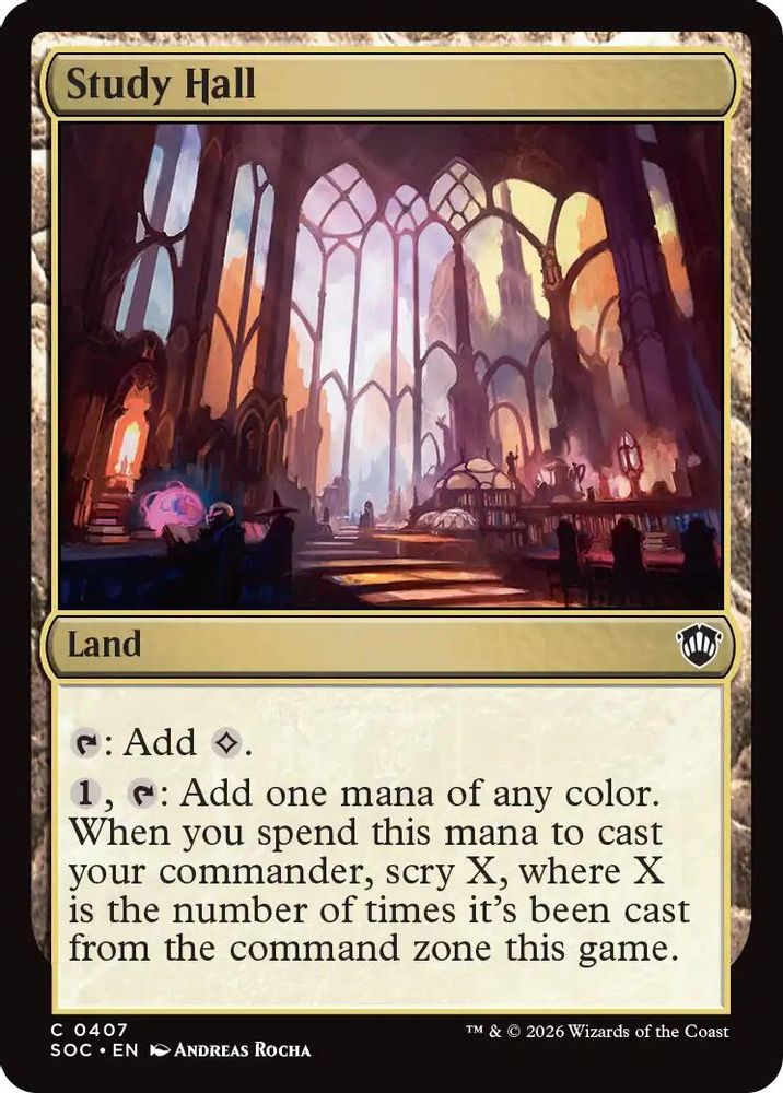 Study Hall · 407 · Commander: Secrets of Strixhaven · Non-foil
