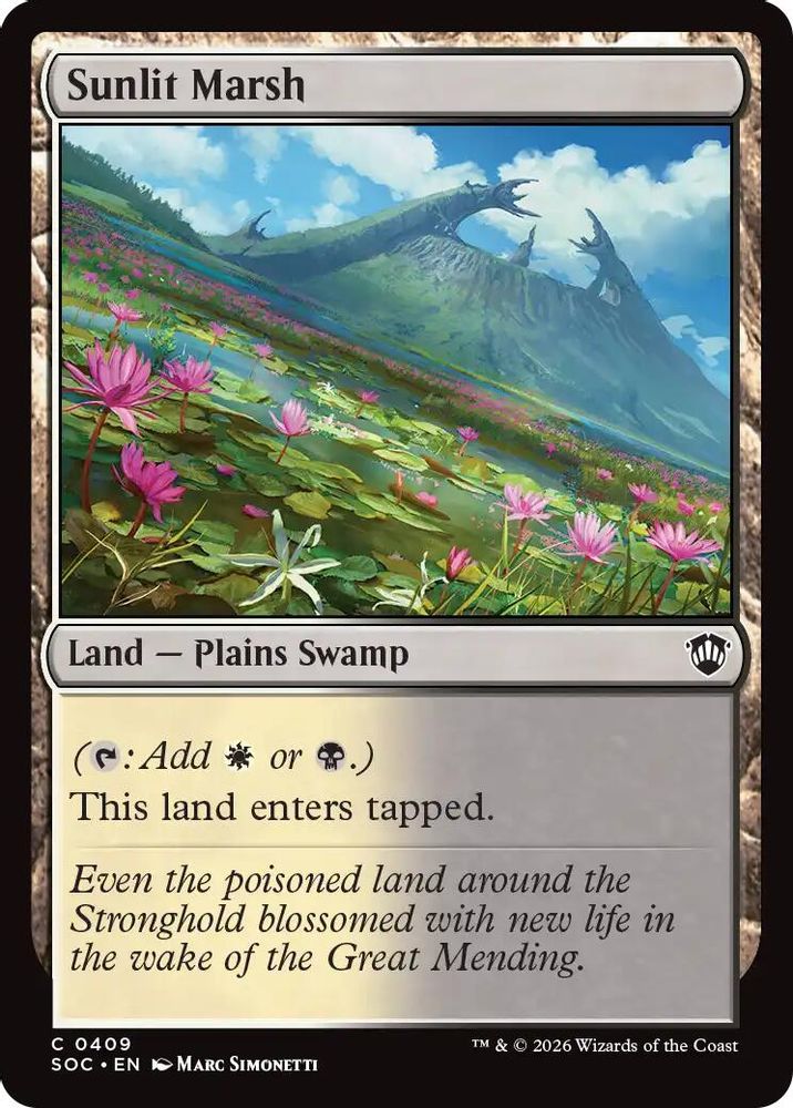 Sunlit Marsh · 409 · Commander: Secrets of Strixhaven · Non-foil