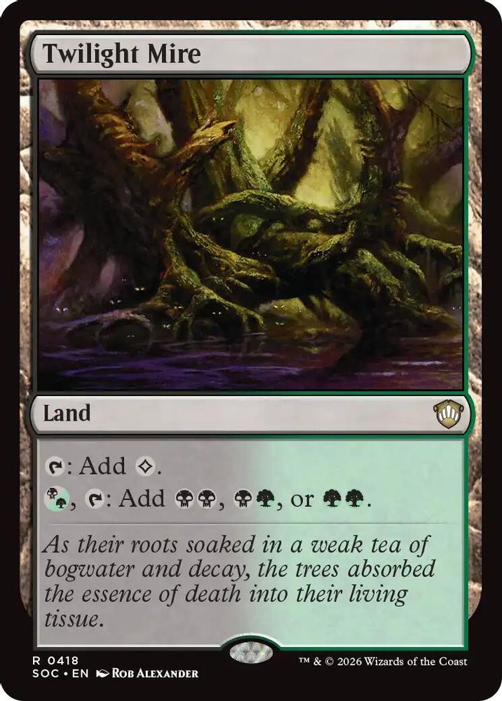 Twilight Mire · 418 · Commander: Secrets of Strixhaven · Non-foil