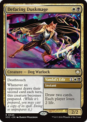 Defacing Duskmage · 45 · Commander: Secrets of Strixhaven · Non-foil