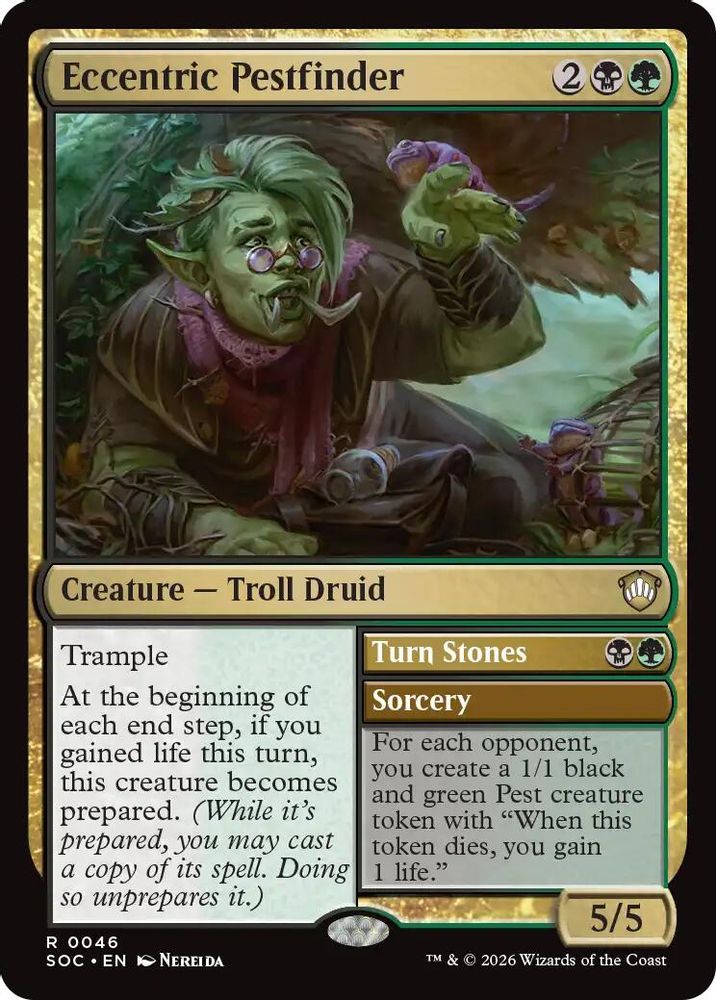 Eccentric Pestfinder · 46 · Commander: Secrets of Strixhaven · Non-foil