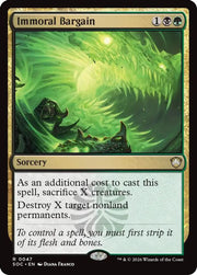 Immoral Bargain · 47 · Commander: Secrets of Strixhaven · Non-foil
