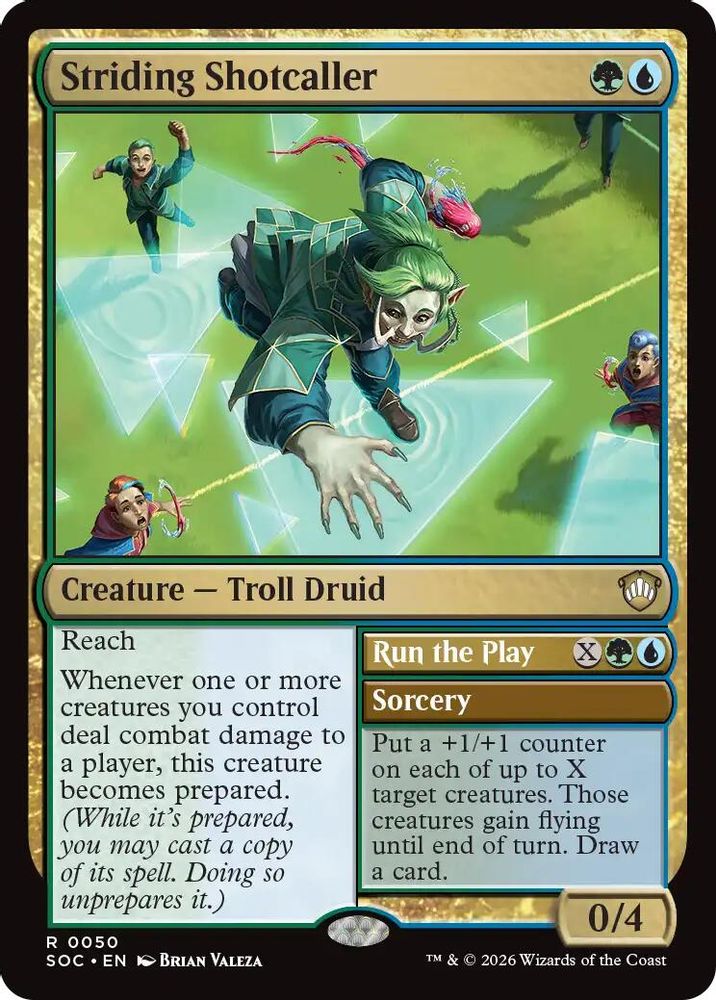 Striding Shotcaller · 50 · Commander: Secrets of Strixhaven · Non-foil