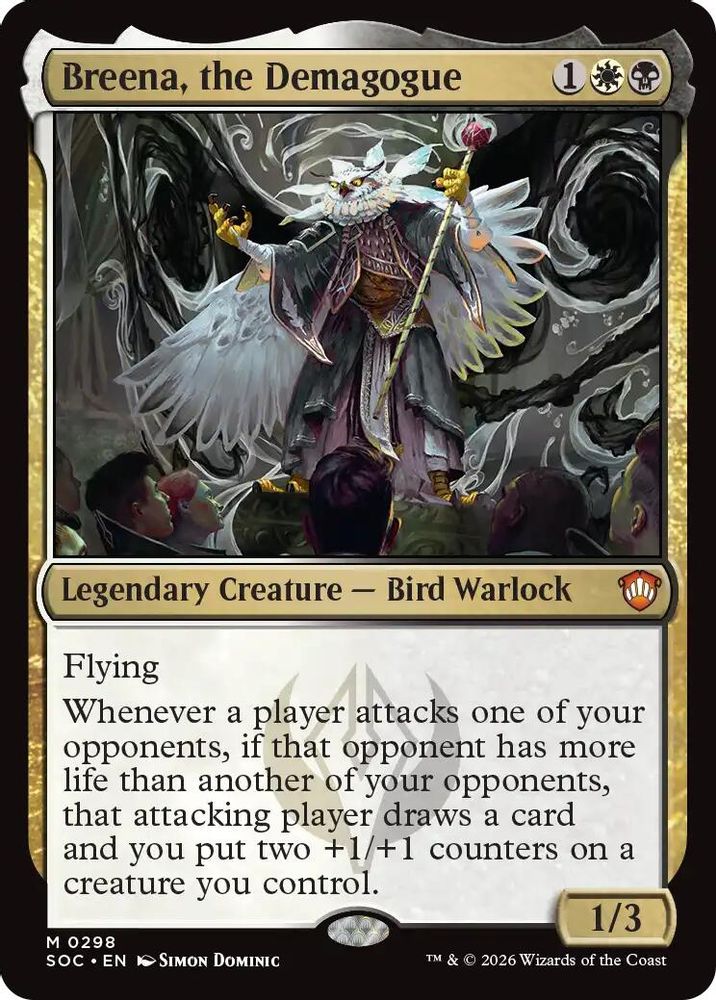 Breena, the Demagogue · 298 · Commander: Secrets of Strixhaven · Non-foil